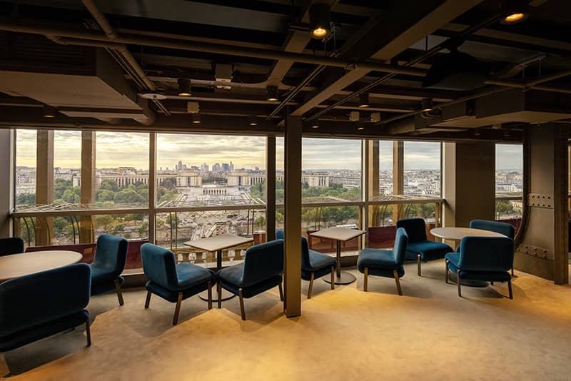 View on the lounge of the restaurant Madame Brasserie